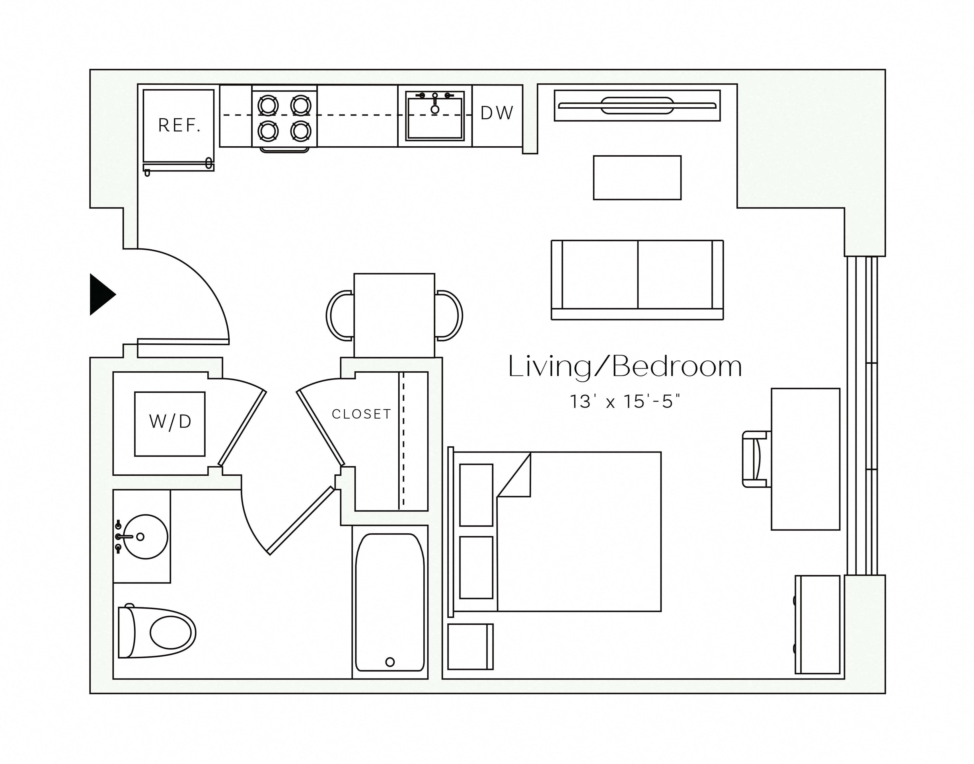 Studio floor plan